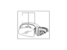 876102F101 HYUNDAI/KIA Зеркало боковое MOBIS