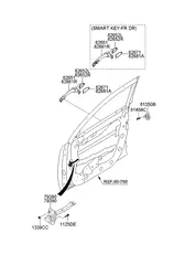 Ручка двери HYUNDAI / KIA 826613W710