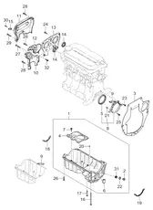 Поддон картера двигателя HYUNDAI / KIA 0K30C10400A