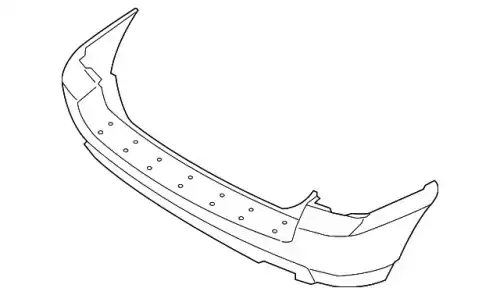 Бампер задний 866111F010 MOBIS