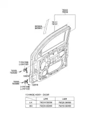 панель двери/panel assy-fr dr rh 760043E111 MOBIS