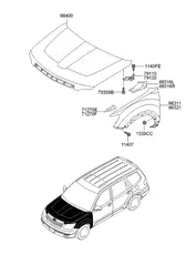 Крыло HYUNDAI / KIA 663212J010