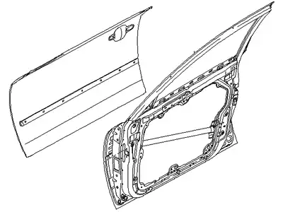дверь 760043K010 HYUNDAI