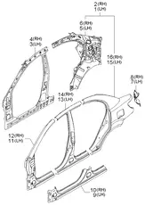 Крыло HYUNDAI / KIA 715041GC10