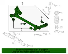 траверса подвески 551002V501 HYUNDAI