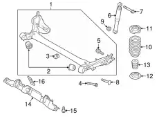траверса подвески 551002V501 HYUNDAI