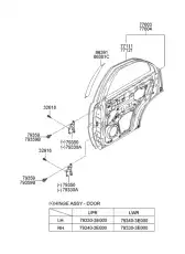 панель двери/panel assy-rr dr rh 770043E111 MOBIS