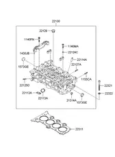 Головка блока 221002B002 HYUNDAI