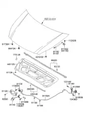  8641029000 HYUNDAI/KIA ОТБОЙНИК КАПОТА
