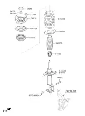 54623A5000 СЕДЛО ПРУЖИНЫx KIA