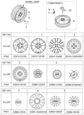 колпак ступицы 5296007901 KIA