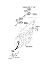 Ручка двери KIA 826613W710