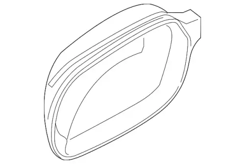 КОЖУХ ЗЕРКАЛА БЕЛЫЙ - 4F0857527CGRU VAG