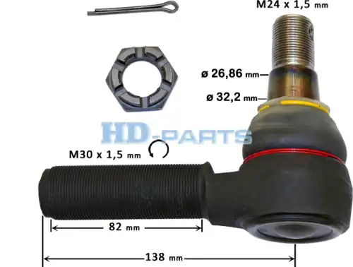 Рулевой наконечник HD-PARTS 107030