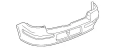 Облицовка бампера 1J5 807 417 B GRU VAG