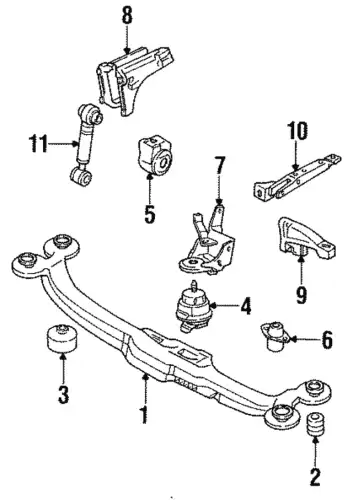 ОПОРА ДВИГАТЕЛЯ FRONT 357 199 273 A VAG