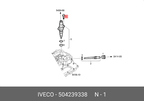  504239338 ВИНТ С ШЕСТИГРАННОЙ IVECO