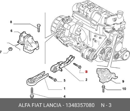 1348357080 болт FIAT