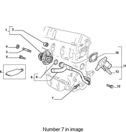  БОЛТ M6X16 11612434 FIAT
