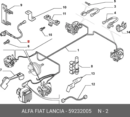 Датчик ABS FIAT 59232005