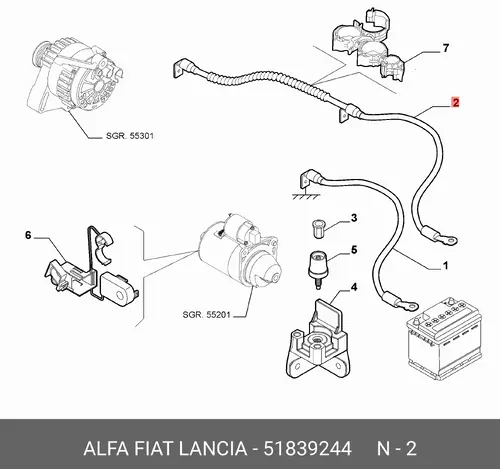 дверь 51839244 FIAT