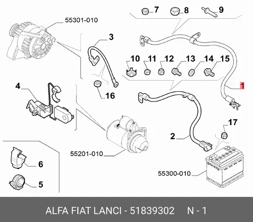 дверь 51839302 FIAT