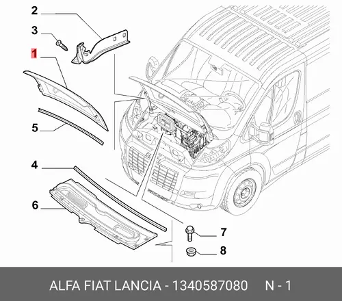 капот 1340587080 FIAT