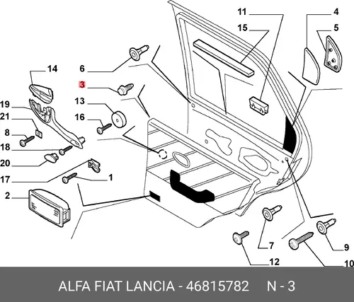  КЛИПСА 46815782 FIAT