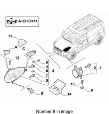 Автолампа FIAT 71754494