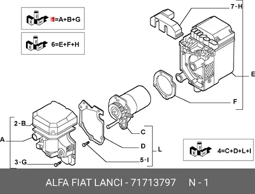 Вентилятор отопителя FIAT 71713797