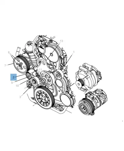 НАТЯЖИТЕЛЬ РЕМНЯ K68045505AA FIAT