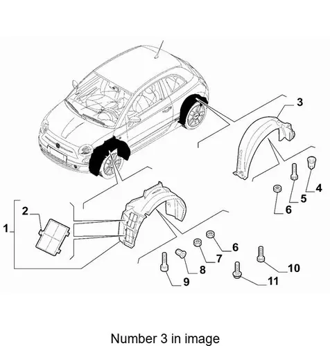 Подкрылок FIAT 51786809