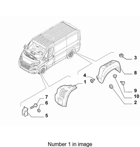 Подкрылок FIAT 1383794080