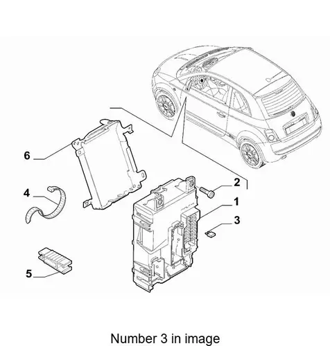 ПРЕДОХРАНИТЕЛЬ МАЛЕНЬКИЙ 20A 10401190 FIAT