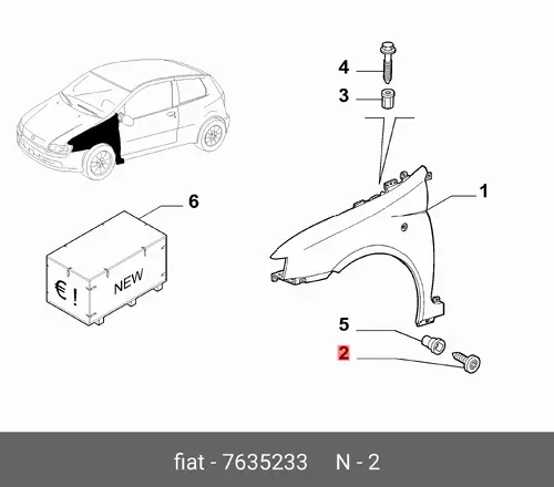 САМОРЕЗ 6-20 7635233 FIAT
