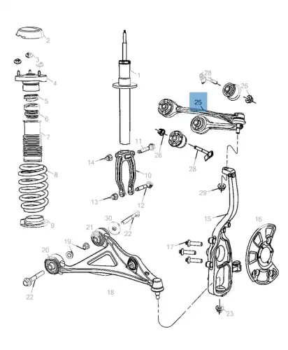 ТЯГА ПОДВЕСКИ K04895668AB FIAT