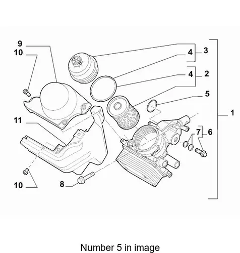 КОЛЬЦО УПЛОТНИТЕЛЬНОЕ 55211284 FIAT