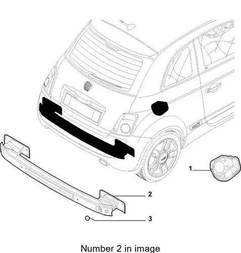 Усилитель бампера FIAT 51814200