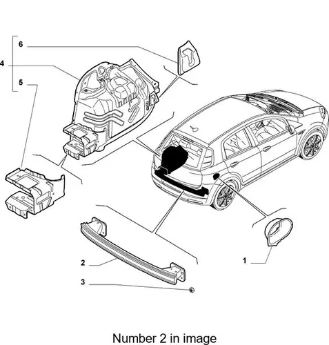 Усилитель бампера FIAT 51750610