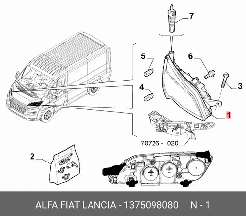 Фара FIAT 1375098080