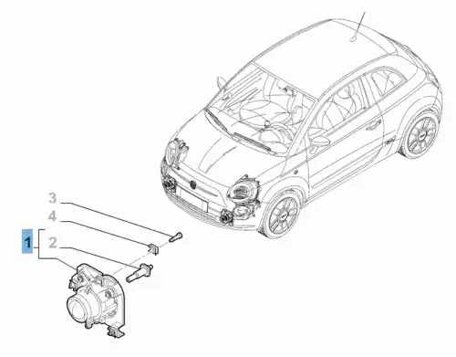 Фара противотуманная FIAT 51822888