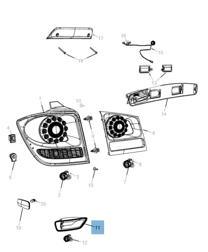 Фара противотуманная FIAT K57010716AC