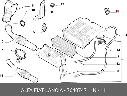 7640747 ХОМУТ ALBEA FIAT
