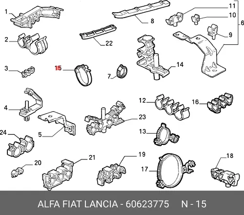 ХОМУТ 60623775 FIAT