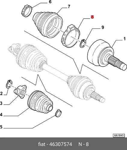 ХОМУТ 46307574 FIAT