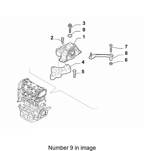 шайба плоская 12646921 FIAT