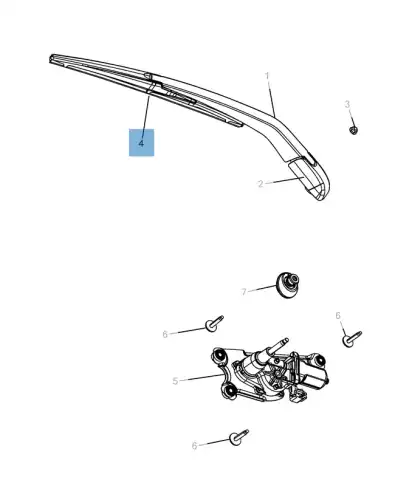 Щетка стеклоочистителя K68040372AA FIAT