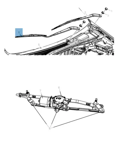 Щетка стеклоочистителя K68028442AA FIAT