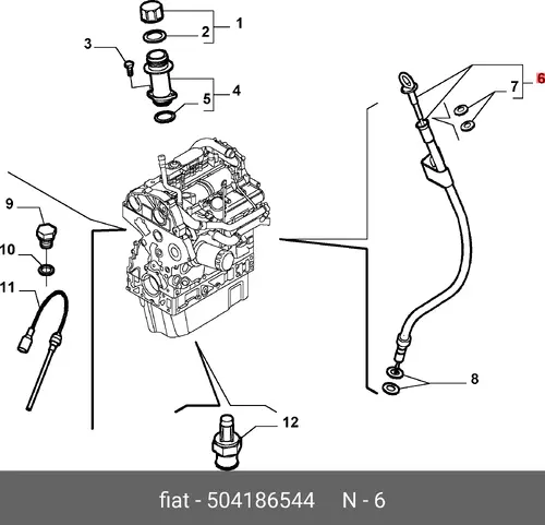 Масляный щуп FIAT 504186544