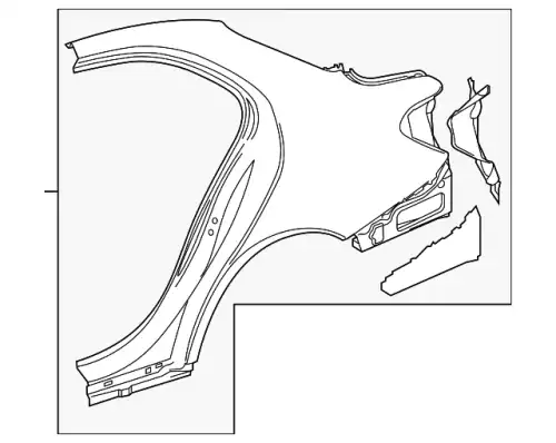 Крыло MB 205 630 41 02